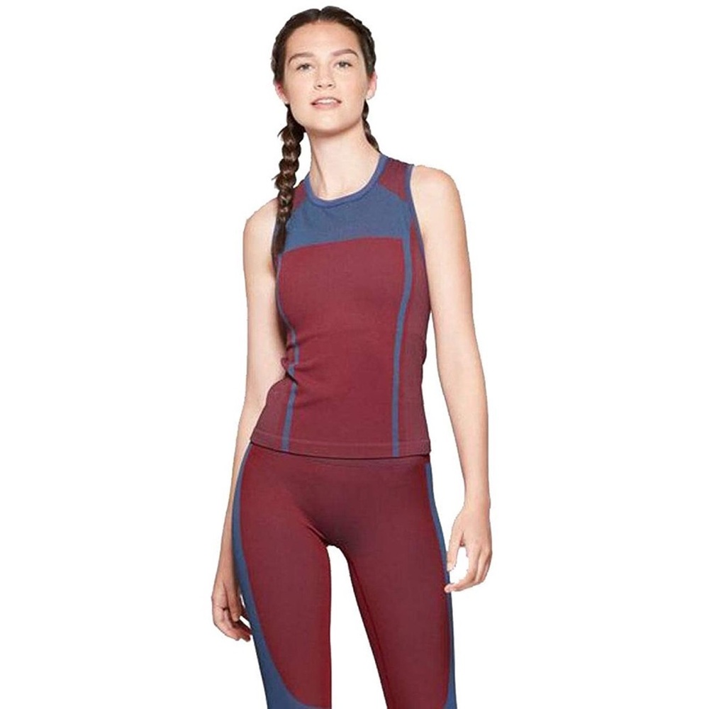 JoyLab Athletic Workout Tank Top blue red MEASUREMENTS
